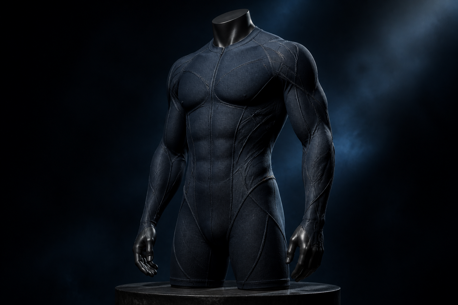 Biomimetic soft under-suit form in foundry light